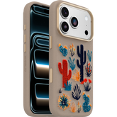 iPhone 17 Pro Case Symmetry Series Cactus Leather Embroidery