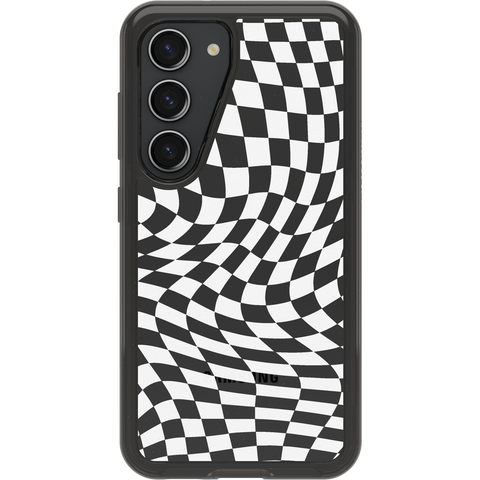 Galaxy S23 Case Symmetry Series Clear Black + White