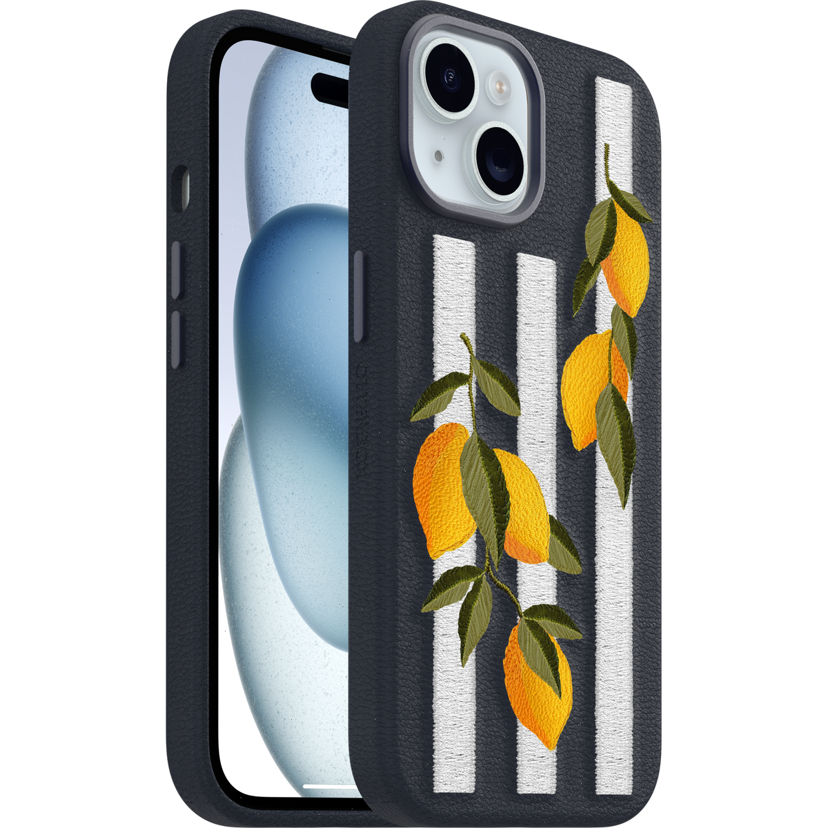 iPhone 15 Case Symmetry Series Cactus Leather Embroidery