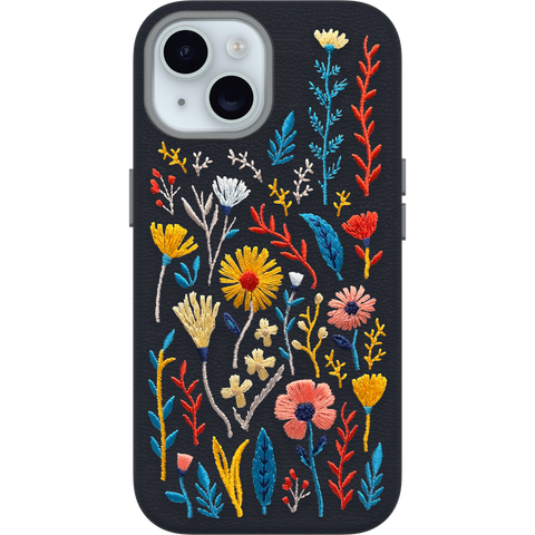iPhone 15 Case Symmetry Series Cactus Leather Embroidery