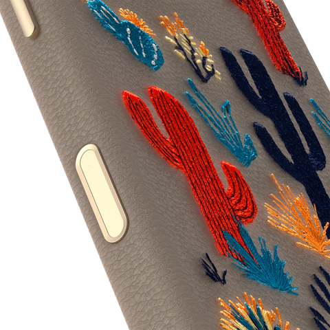 iPhone 17 Case Symmetry Series Cactus Leather Embroidery