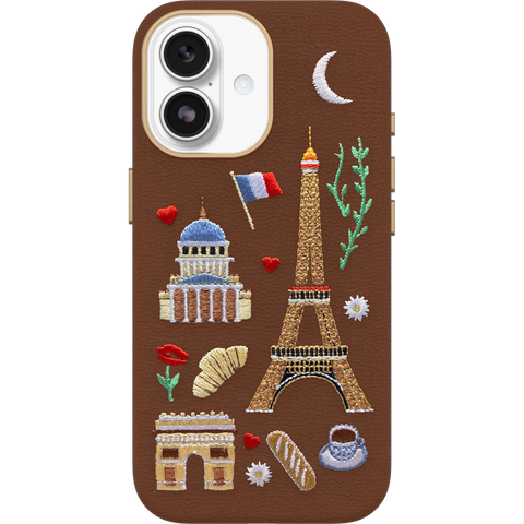 iPhone 17 Case Symmetry Series Cactus Leather Embroidery