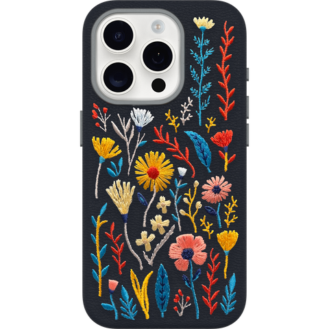 iPhone 15 Pro Case Symmetry Series Cactus Leather Embroidery