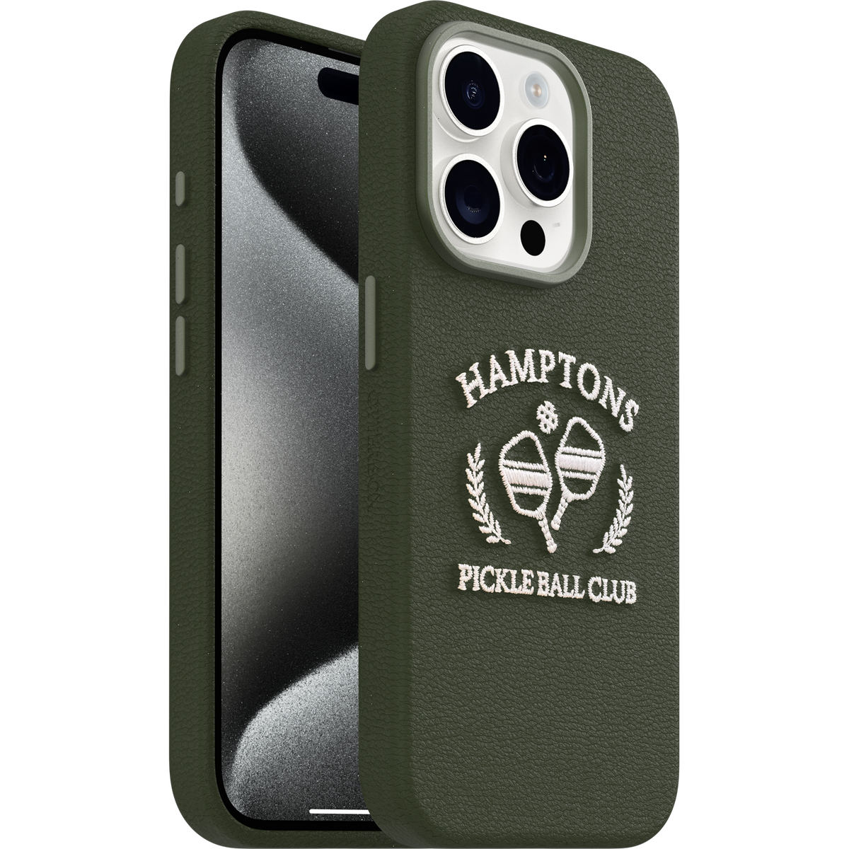 iPhone 15 Pro Case Symmetry Series Cactus Leather Embroidery