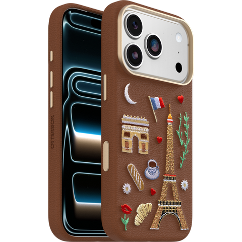 iPhone 17 Pro Case Symmetry Series Cactus Leather Embroidery