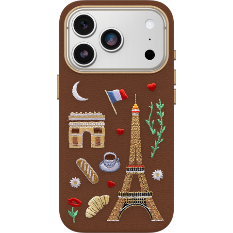 iPhone 17 Pro Case Symmetry Series Cactus Leather Embroidery