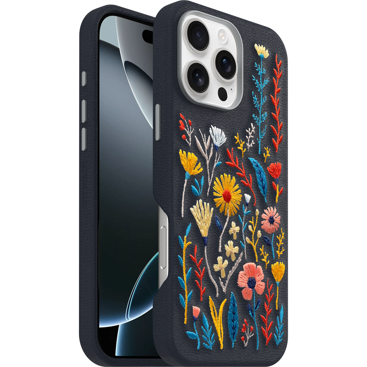 iPhone 16 Pro Max Case Symmetry Series Cactus Leather Embroidery