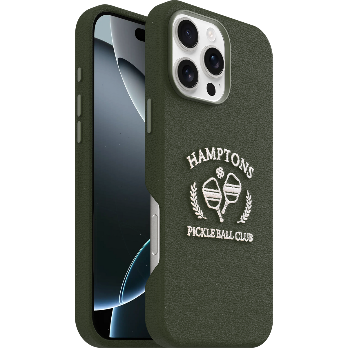 iPhone 16 Pro Max Case Symmetry Series Cactus Leather Embroidery