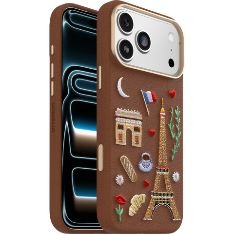 iPhone 17 Pro Max Case Symmetry Series Cactus Leather Embroidery