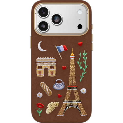 iPhone 17 Pro Max Case Symmetry Series Cactus Leather Embroidery