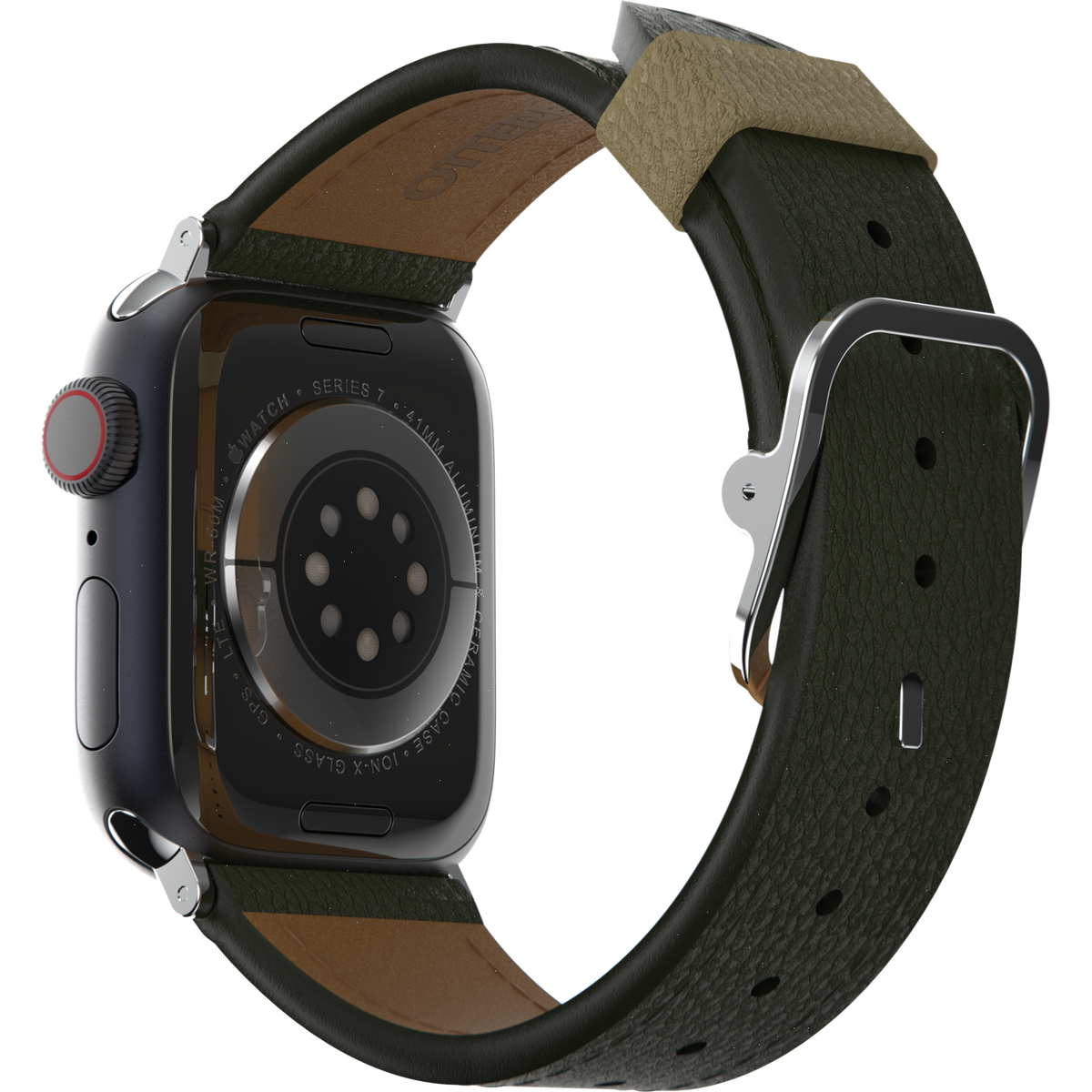 Apple Watch 44/45/46mm Band Symmetry Series Cactus Leather