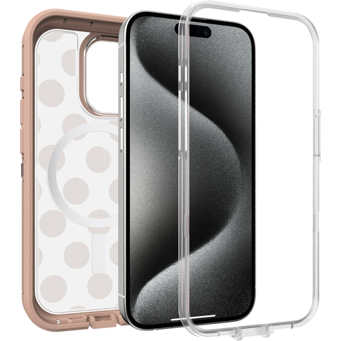 iPhone 15 Pro Case Defender Series XT Clear for MagSafe