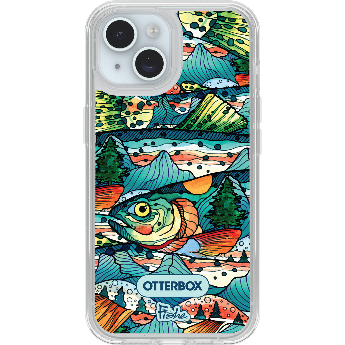 iPhone 16e, iPhone 15, iPhone 14 and iPhone 13 Case Symmetry Series Clear for MagSafe x Fishe