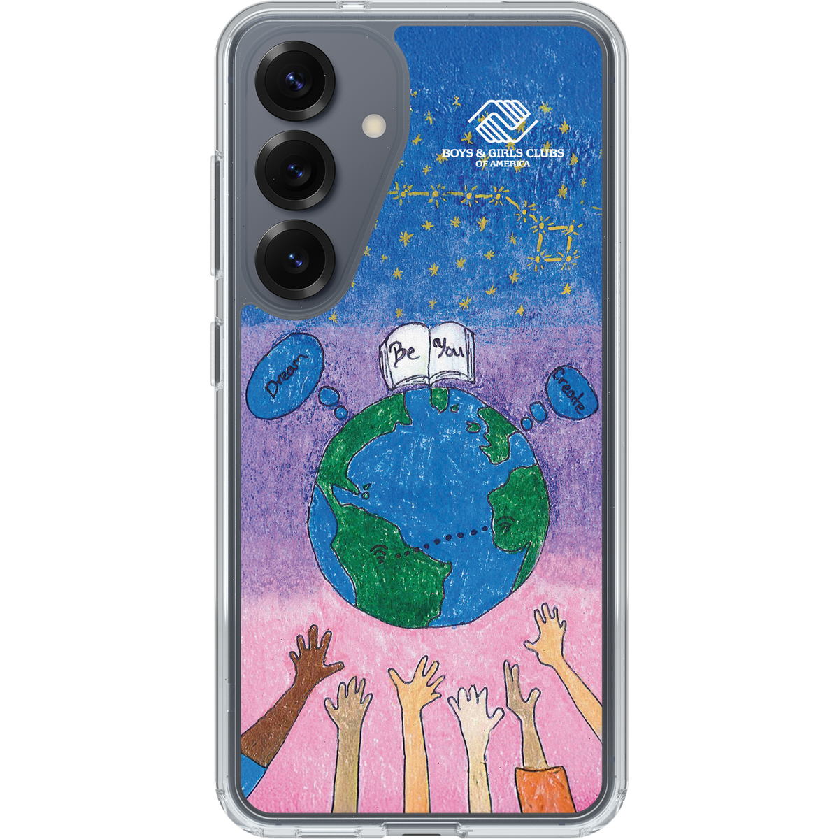Galaxy S25 Case Symmetry Series Clear with Magnets Boys & Girls Clubs of America