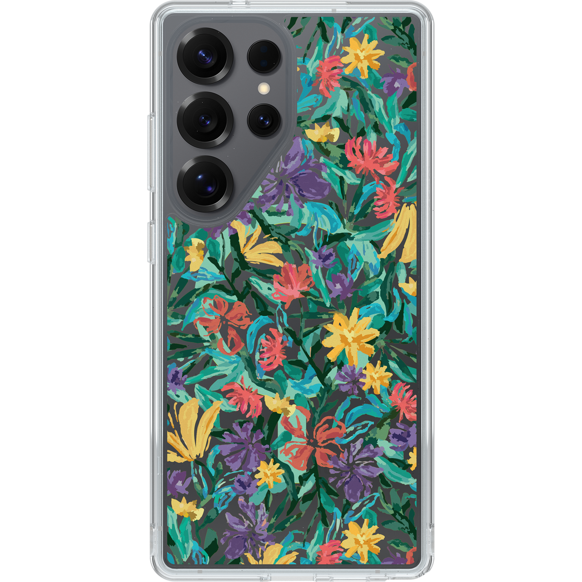 Galaxy S25 Ultra Case Symmetry Series Clear with Magnets Confetti of Blossoms