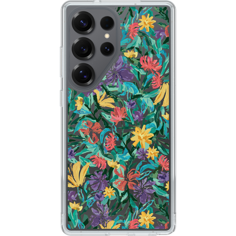 Galaxy S25 Ultra Case Symmetry Series Clear with Magnets Confetti of Blossoms