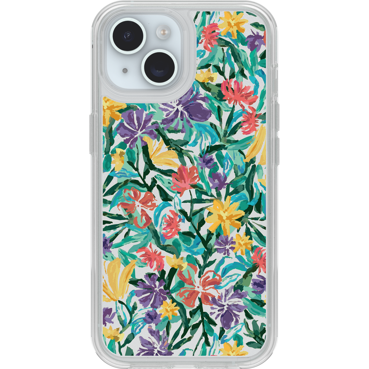iPhone 16e, iPhone 15, iPhone 14 and iPhone 13 Case Symmetry Series Clear for MagSafe Confetti of Blossoms