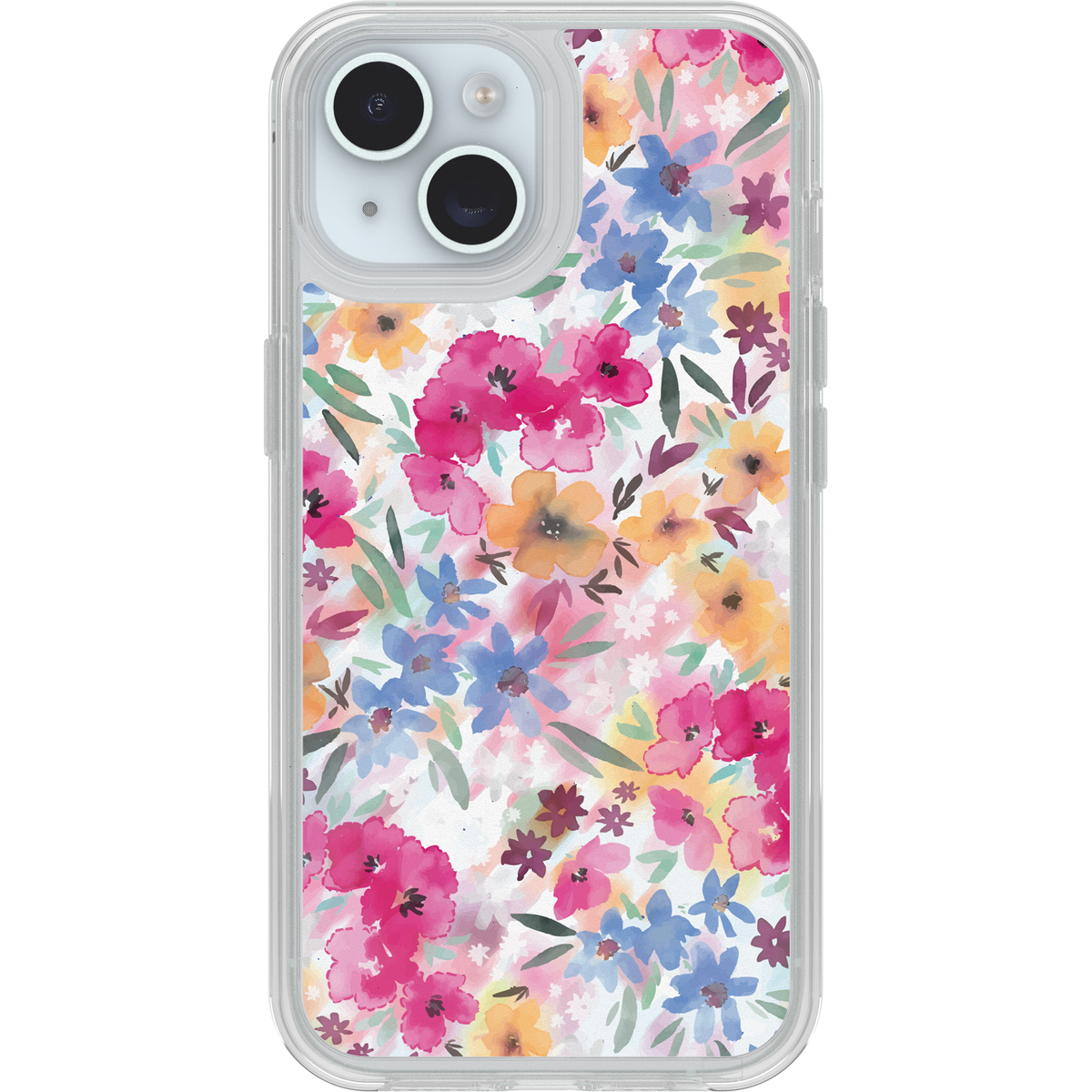 iPhone 16e, iPhone 15, iPhone 14 and iPhone 13 Case Symmetry Series Clear for MagSafe Confetti of Blossoms