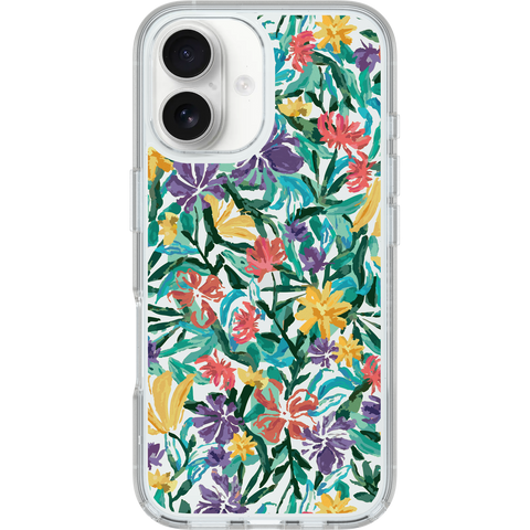 iPhone 16 Case Symmetry Series Clear for MagSafe Confetti of Blossoms
