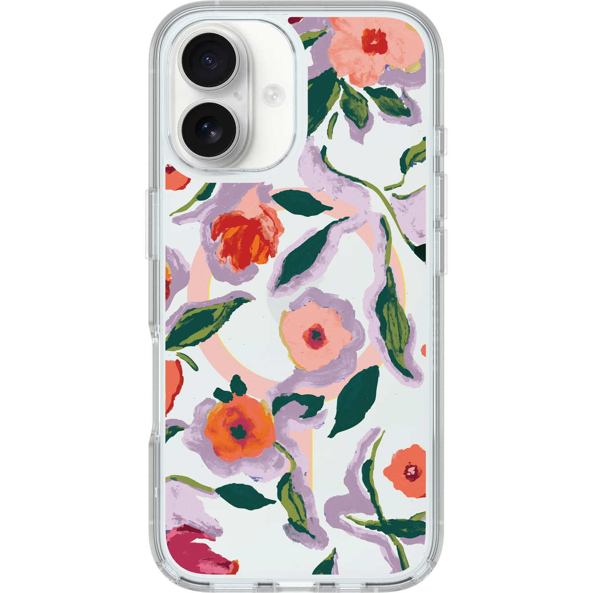 iPhone 16 Case Symmetry Series Clear for MagSafe Confetti of Blossoms