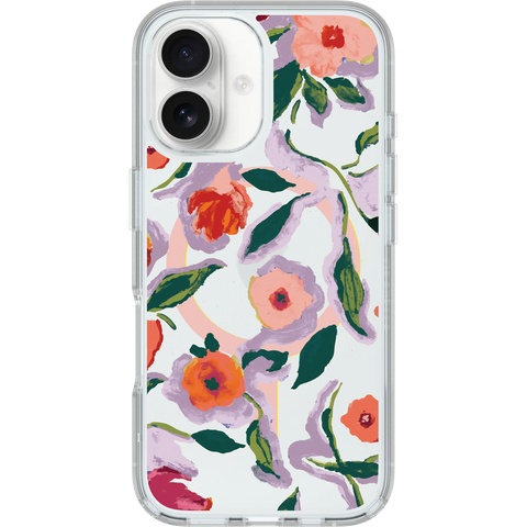 iPhone 16 Case Symmetry Series Clear for MagSafe Confetti of Blossoms
