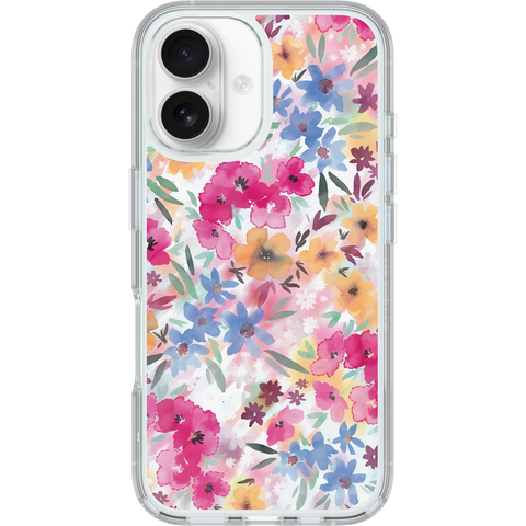 iPhone 16 Case Symmetry Series Clear for MagSafe Confetti of Blossoms