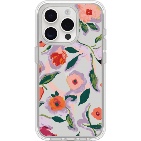 iPhone 15 Pro Case Symmetry Series Clear for MagSafe Confetti of Blossoms