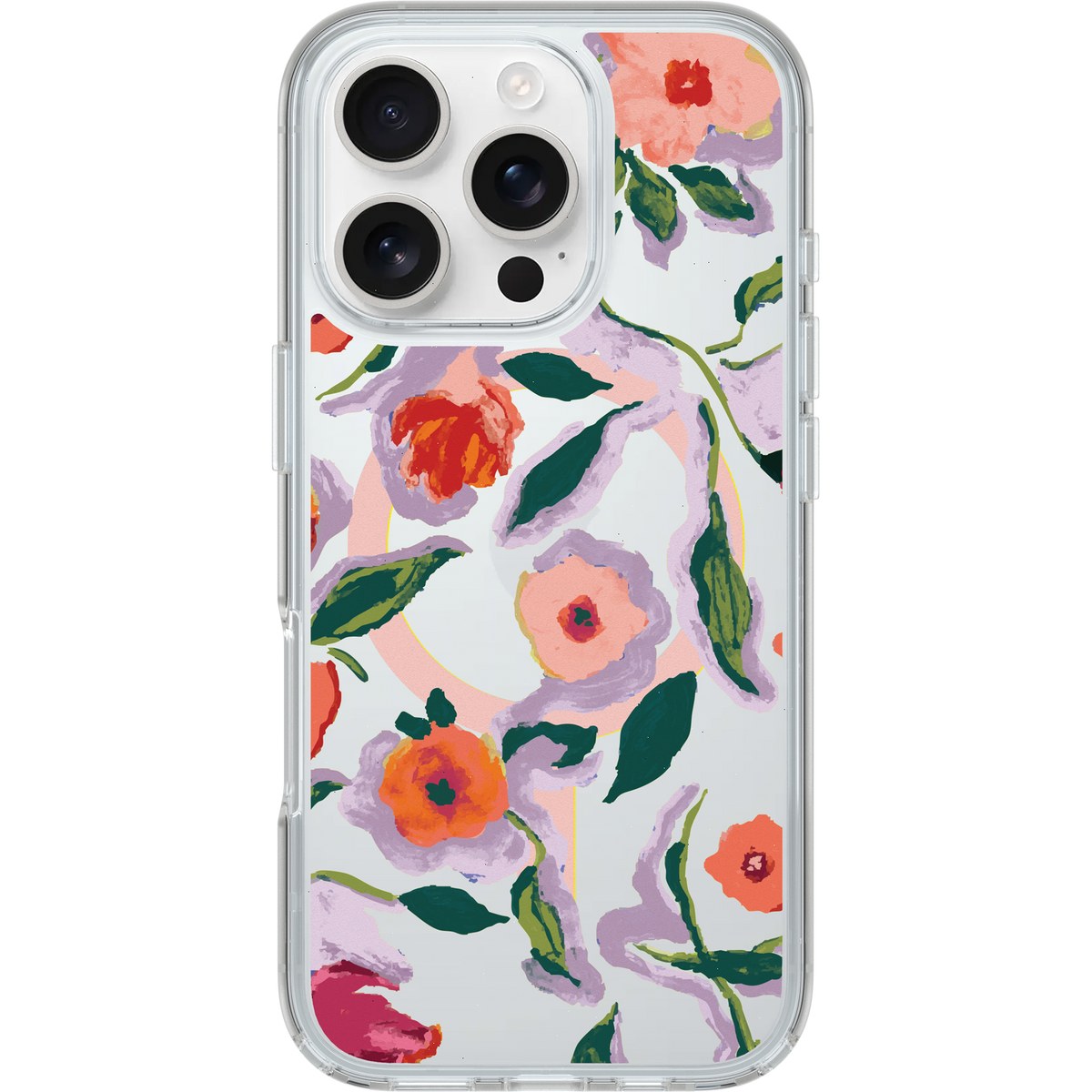 iPhone 16 Pro Case Symmetry Series Clear for MagSafe Confetti of Blossoms