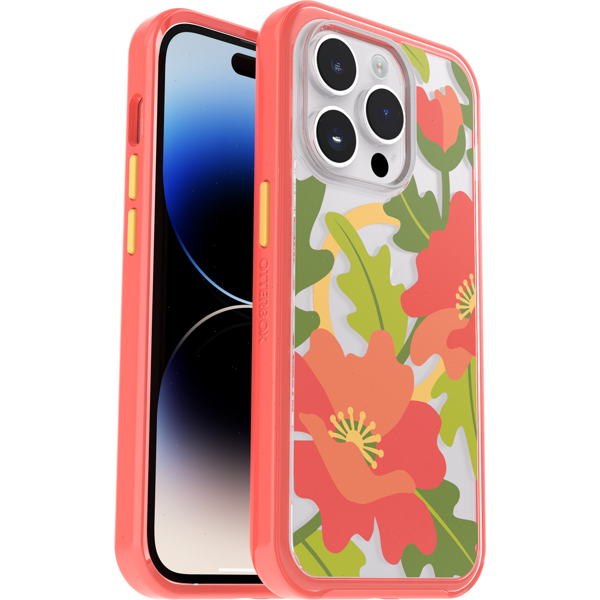 iPhone 14 Pro Case Symmetry Series Clear for MagSafe Fluttering Flora