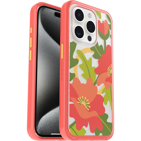iPhone 15 Pro Case Symmetry Series Clear for MagSafe Fluttering Flora