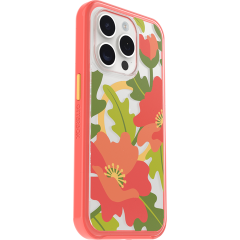 iPhone 15 Pro Case Symmetry Series Clear for MagSafe Fluttering Flora
