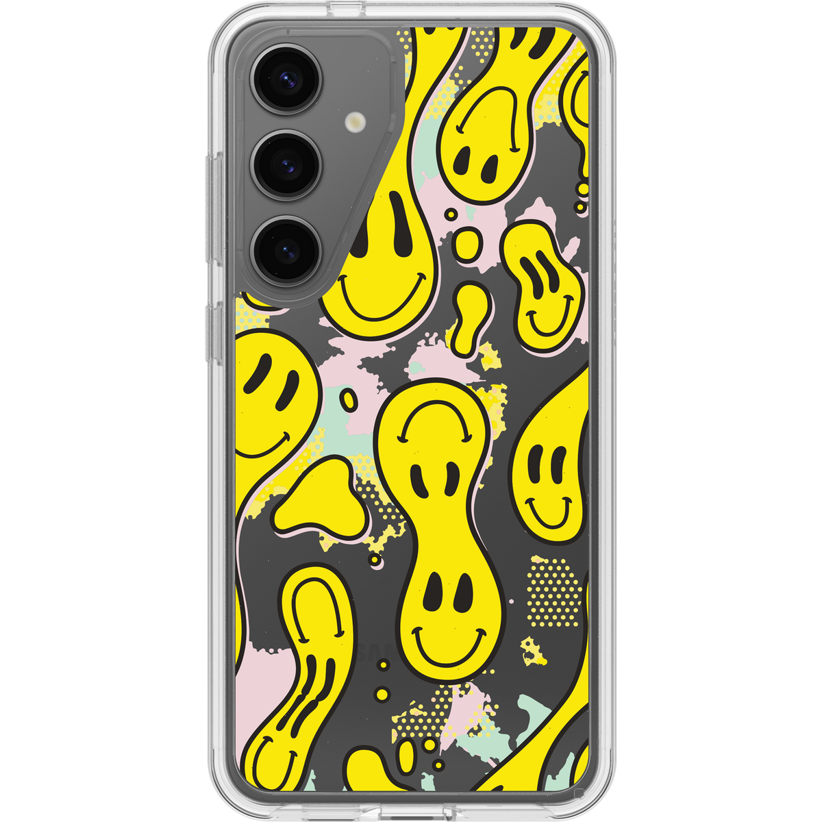 Galaxy S24 Ultra Case Symmetry Series Clear Smiley Drip