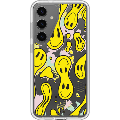 Galaxy S24+ Case Symmetry Series Clear Smiley Drip