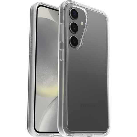 Galaxy S24 Case Symmetry Series Clear Smiley Drip