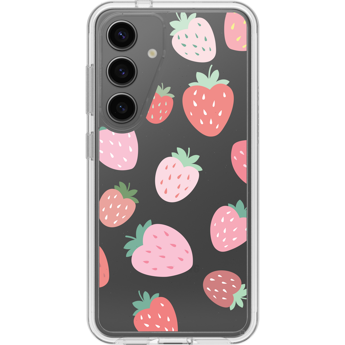 Galaxy S24 Case Symmetry Series Clear Strawberry