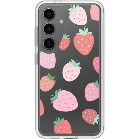 Galaxy S24 Case Symmetry Series Clear Strawberry