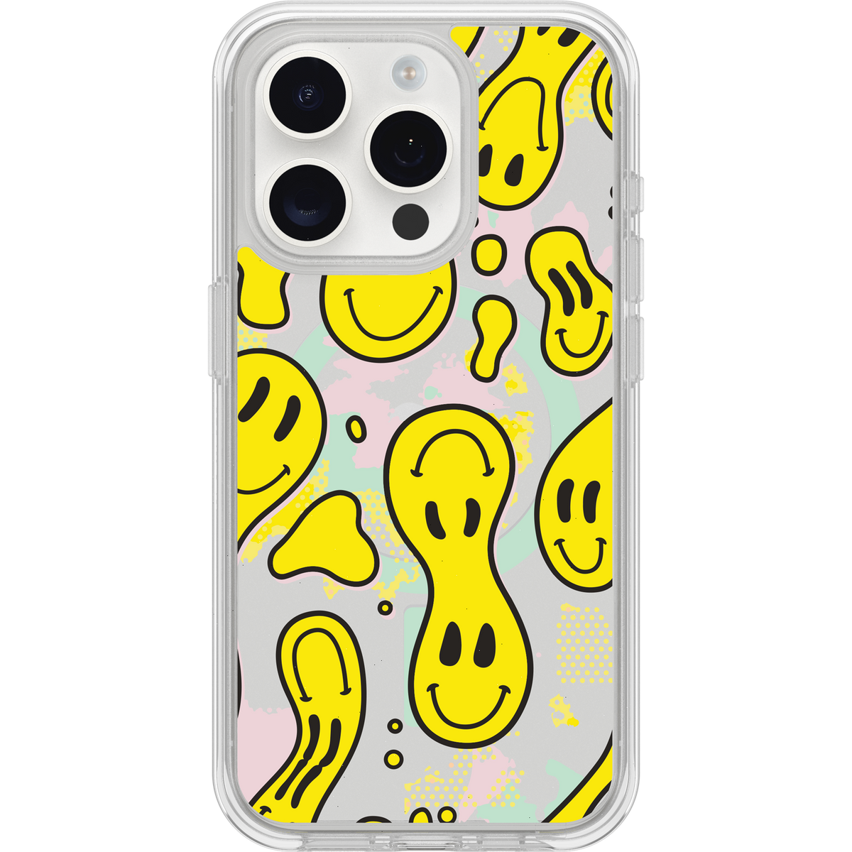 iPhone 15 Pro Case Symmetry Series Clear for MagSafe Smiley Drip