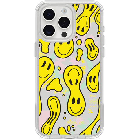 iPhone 15 Pro Max Case Symmetry Series Clear for MagSafe Smiley Drip