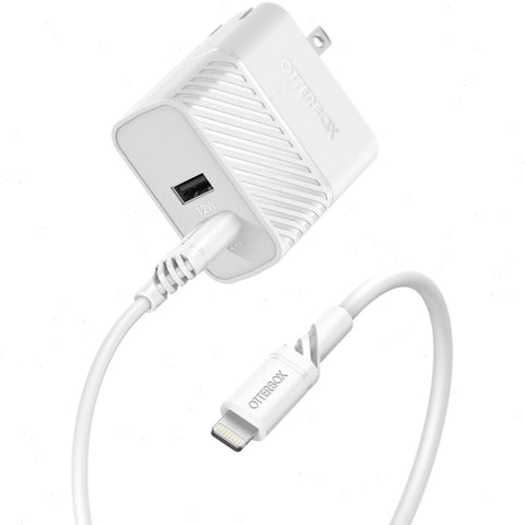 Lightning to USB-A Dual Port Wall Charging Kit, 24W Combined