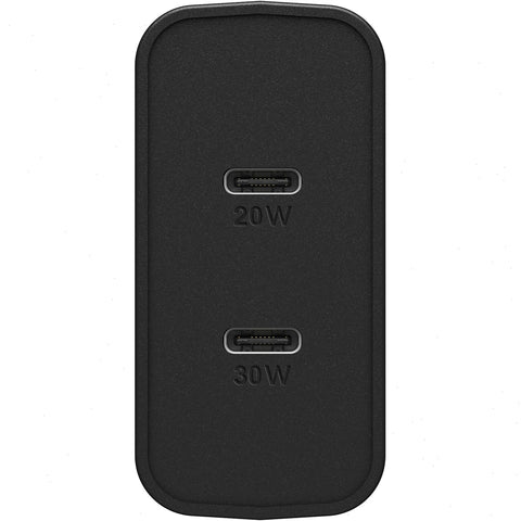 USB-C Dual Port Wall Charger, 50W Combined Fast Charge